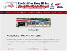 Tablet Screenshot of mufflershopinc.com